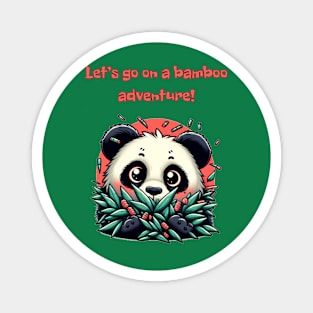 Panda’s Bamboo Quest, playing with a sweet, adorable, lovable panda Magnet